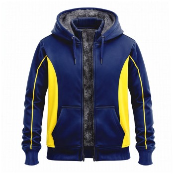 Bjorn Piping Hoodie With Fur Lining 