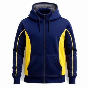 Bjorn Piping Hoodie With Fur Lining 